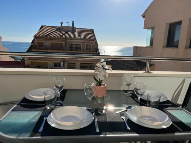 Sublime Appartement Vue Mer Avec Piscine El Campello Bagian luar foto