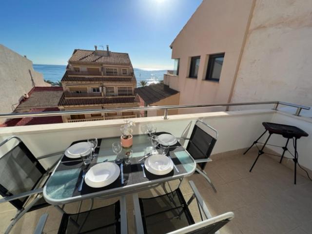 Sublime Appartement Vue Mer Avec Piscine El Campello Bagian luar foto